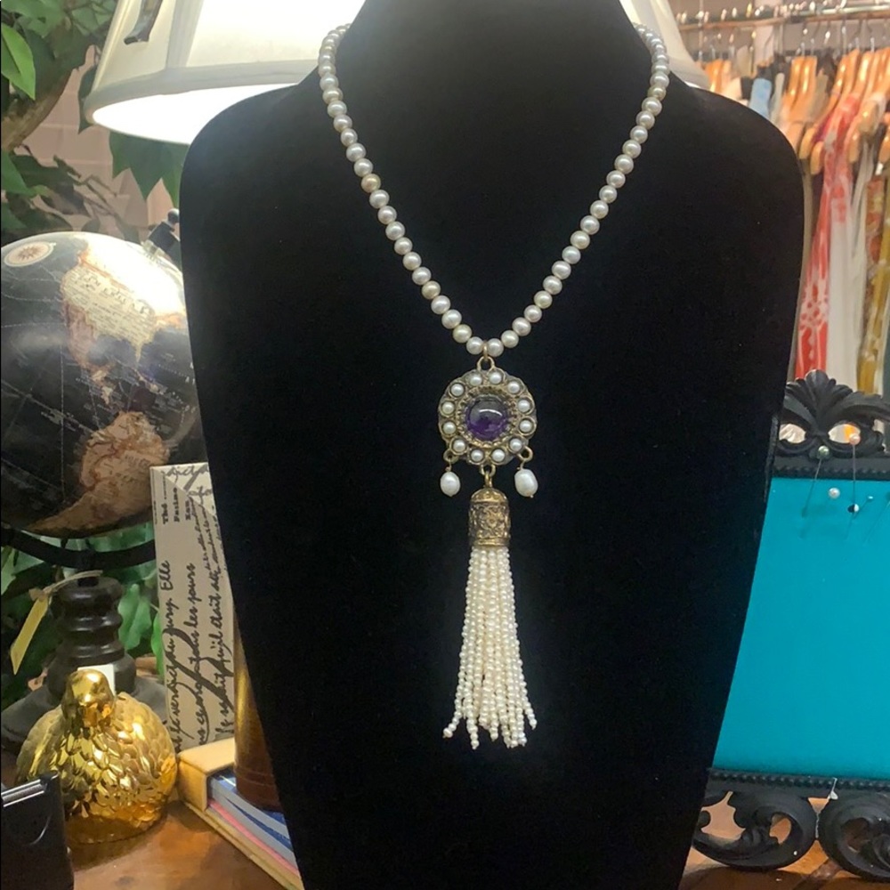 Pearl and Stone necklace